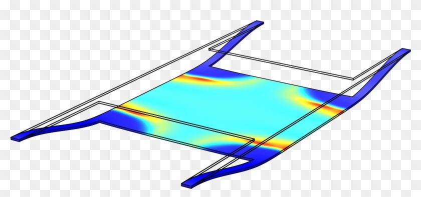 Simulated Model Of An Rf Mems Switch - Comsol Electrostatic Force #1616051