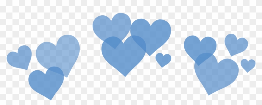 Blue Transparent Tumblr Transparent Background - Transparent Heart Crown Png #1616146