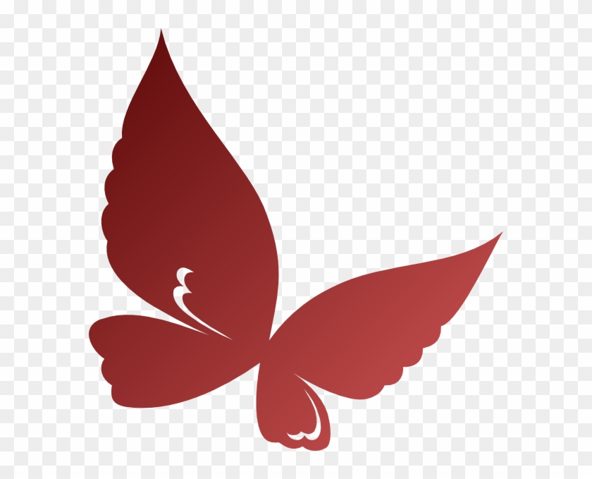 Butterfly Clip Art At Clker Com Vector - Clip Art Red Butterfly Png #1616169