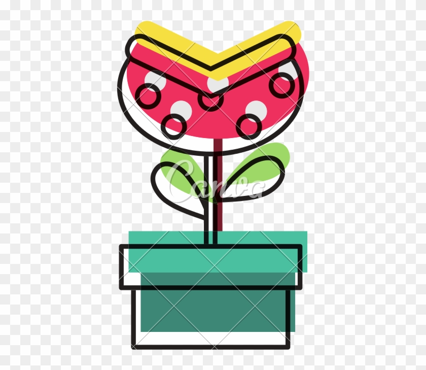 Moved Color Videogame Bag Plant Inside Tube - Cartoon #1616252