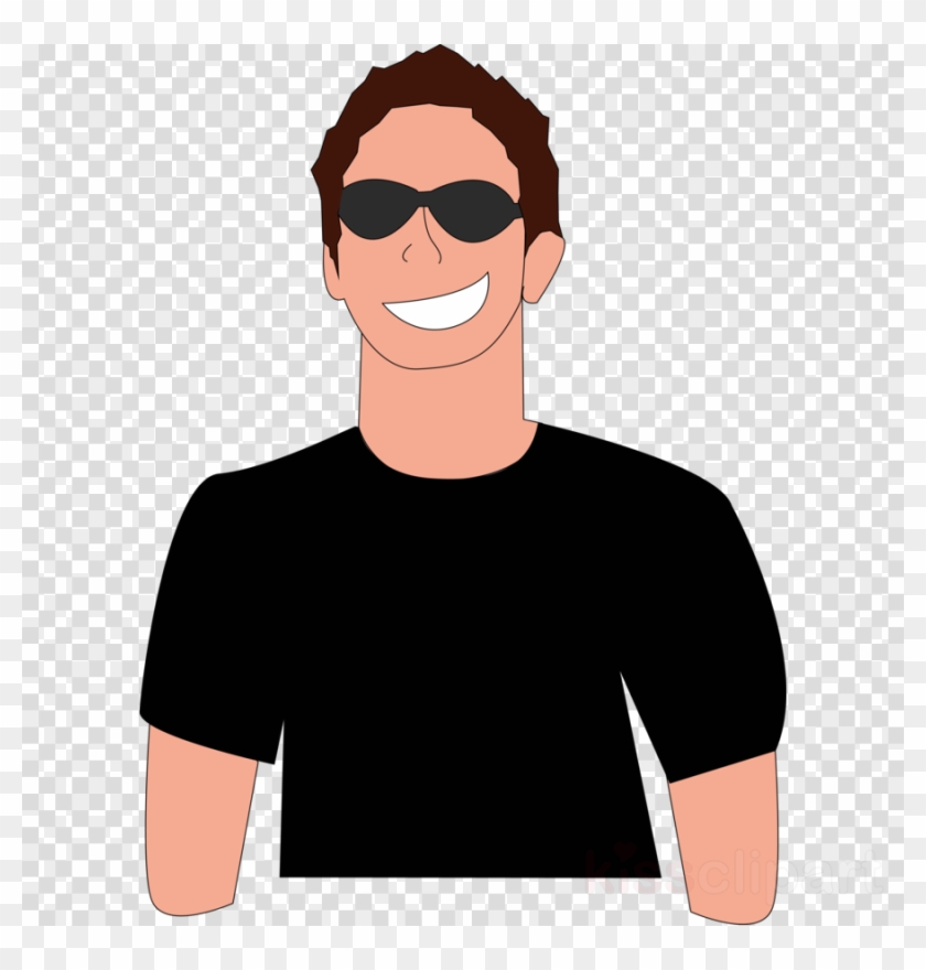 Cartoon Man With Sunglasses #1616428