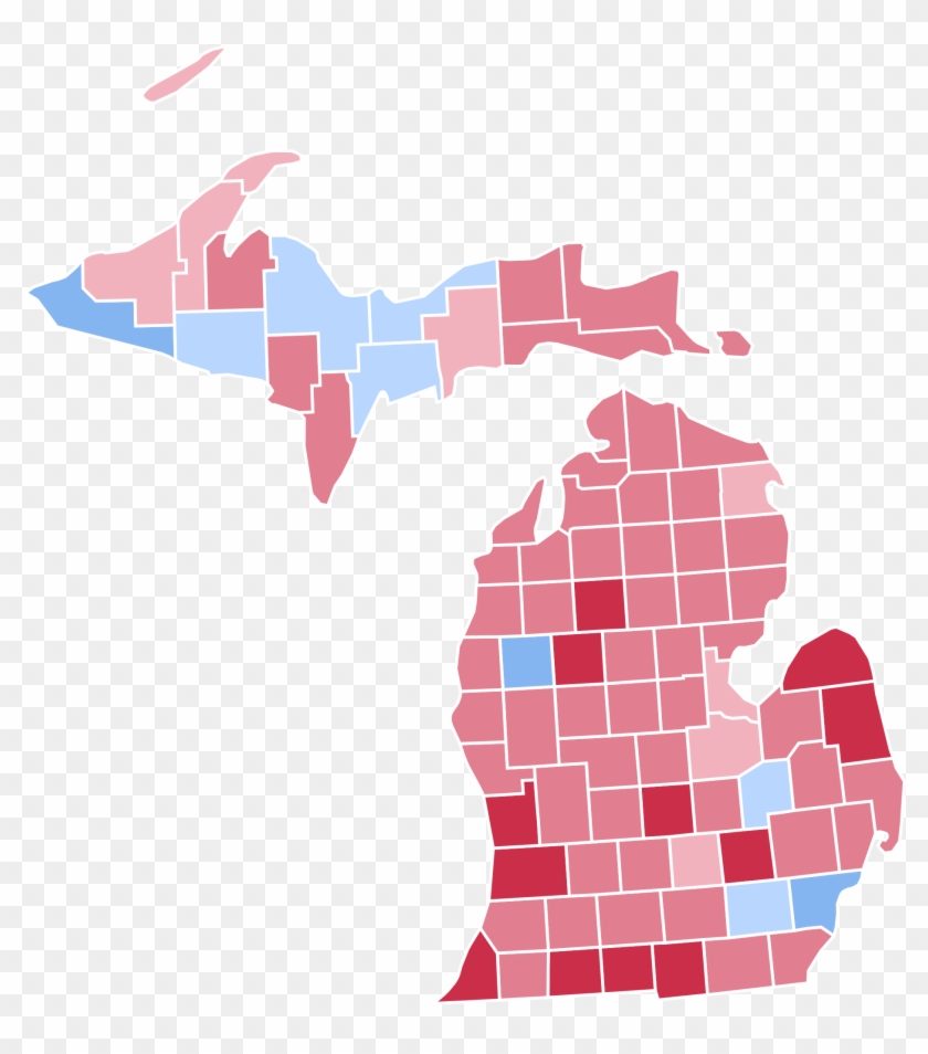 Open - Michigan 2016 Election Map #1616475