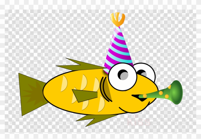 Party Fish Clipart Goldfish Party Clip Art - Fish Party Clipart #1616500