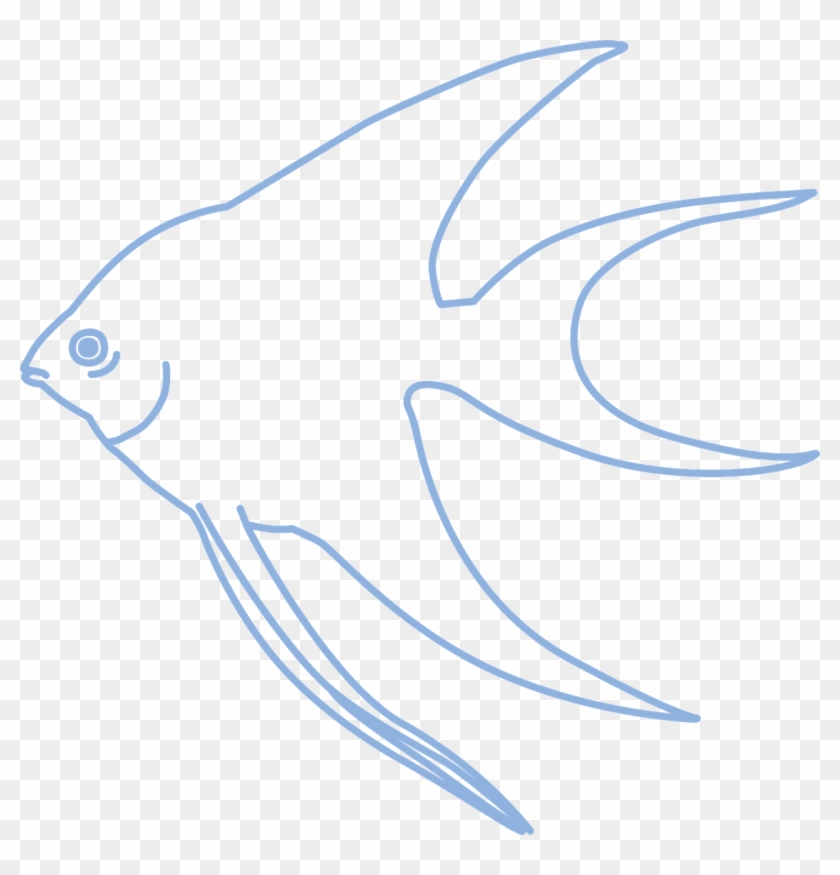 Fish,fish,free Vector Graphics,free Pictures, - Simple Angelfish #1616505