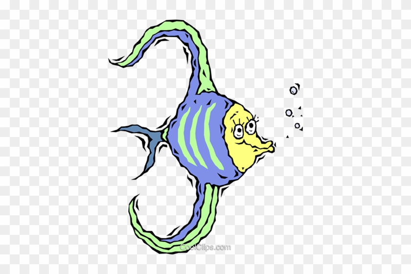 Tropical Fish, Angel Fish Royalty Free Vector Clip - Cartoon Angel Fish #1616525