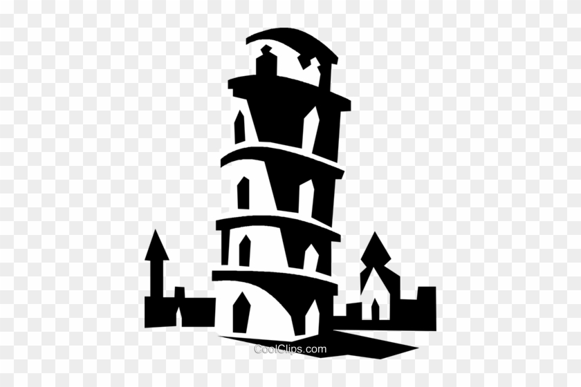 Leaning Tower Of Pisa Royalty Free Vector Clip Art - Italy Clip Art #1616582