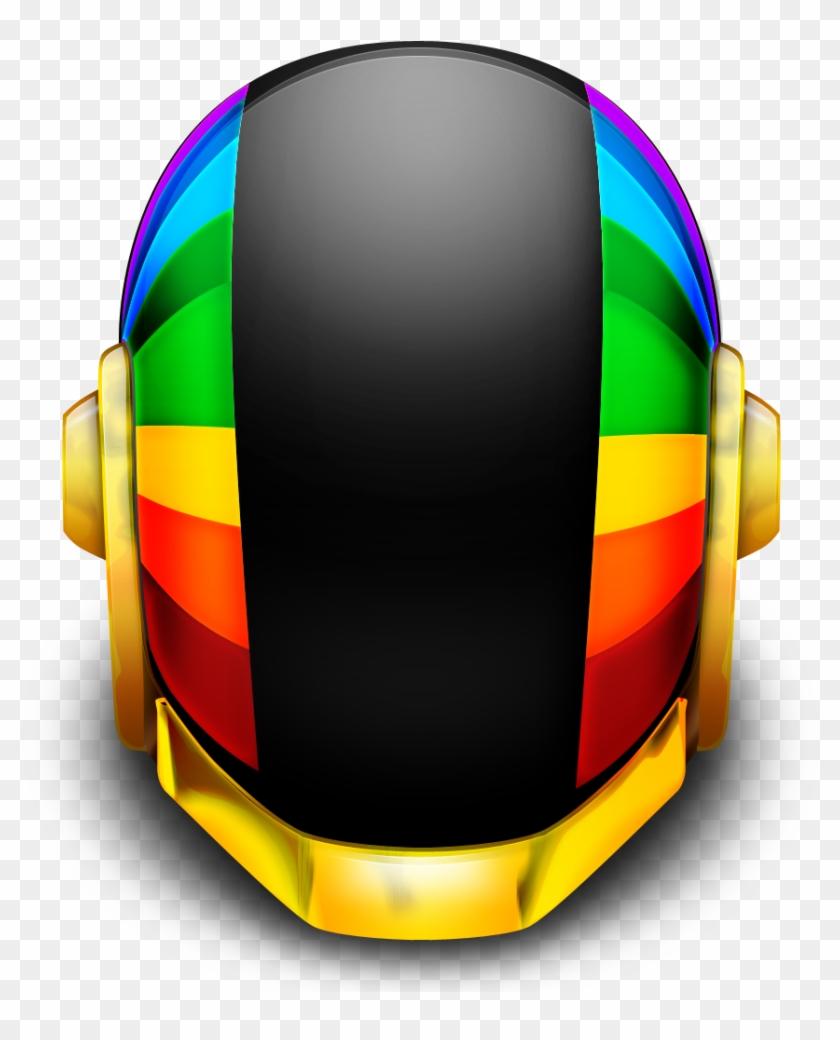 Guyman Helmet On Icon - Daft Punk Helmet Png #1616647