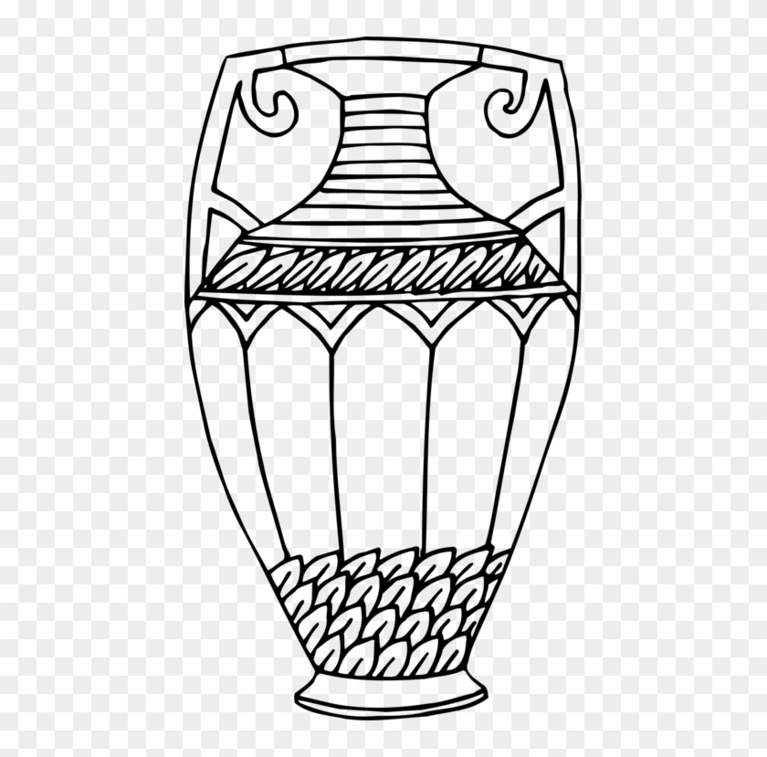 Line Art Drawing Vase Visual Arts Painting - Drawing Image Of Vase #1616731