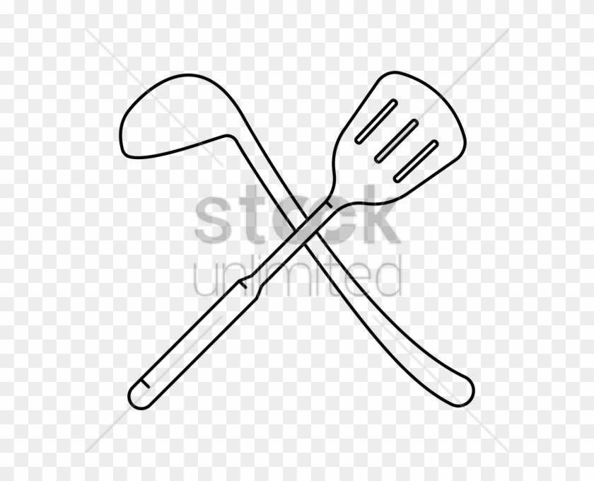 Ladle Cartoon Black And White Clipart Ladle Spatula - Ladle Cartoon Black And White Clipart Ladle Spatula #1616809