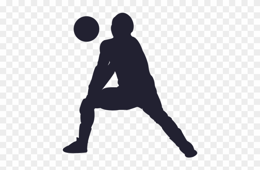 Volleyball Clipart Transparent Background - Volleyball Player Silhouette Png #1616950