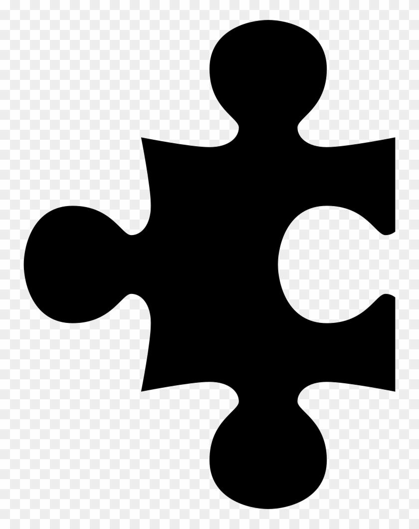 Puzzle Piece Black Shape Comments - Puzzle Logo Free Vector #1617068
