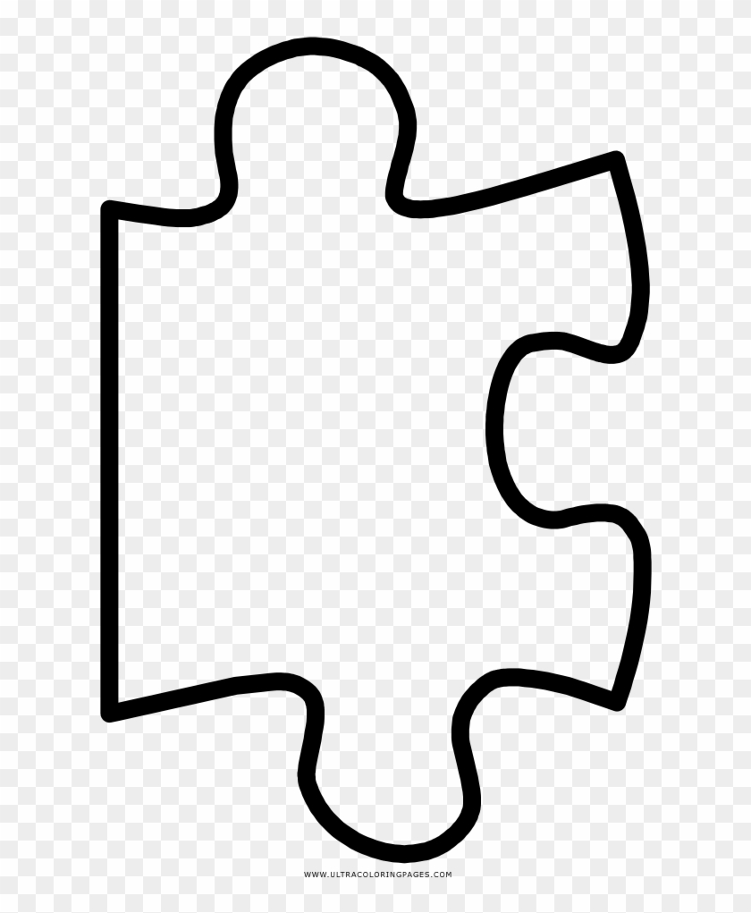 Puzzle Piece Coloring Page - Piezas De Rompecabezas Para Dibujar #1617079