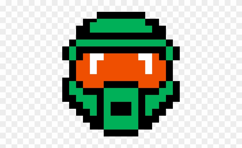 Casco De Jefe Maestro - Master Chief Helmet Pixel Art #1617117