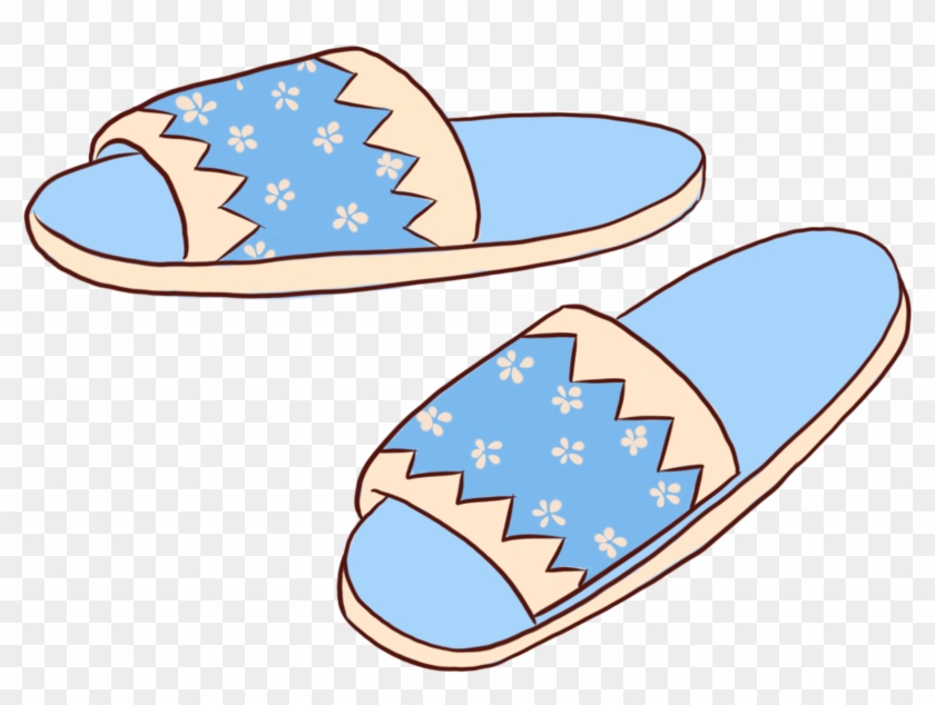 Hand Painted Cartoon Daily Necessities Slippers Png - Hand Painted Cartoon Daily Necessities Slippers Png #1617404