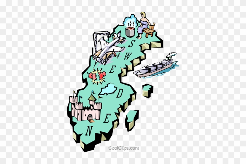 Map Clipart Sweden - Cool Map Of Sweden #1617461