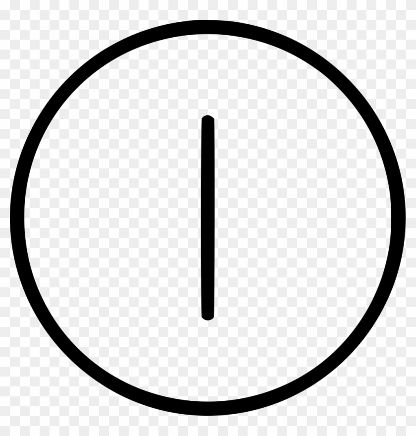 Circle Shape Line Vertical Dividing Comments - Time Symbol #1617539