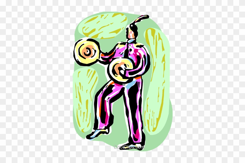 Circus Performer With Cymbals Royalty Free Vector Clip - Illustration #1617627