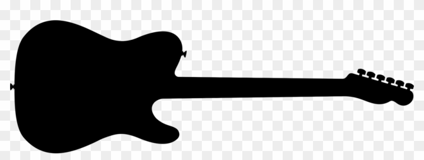 Electric Guitar Drawing Silhouette Musical Instruments - Silhouette Guitar #1617642