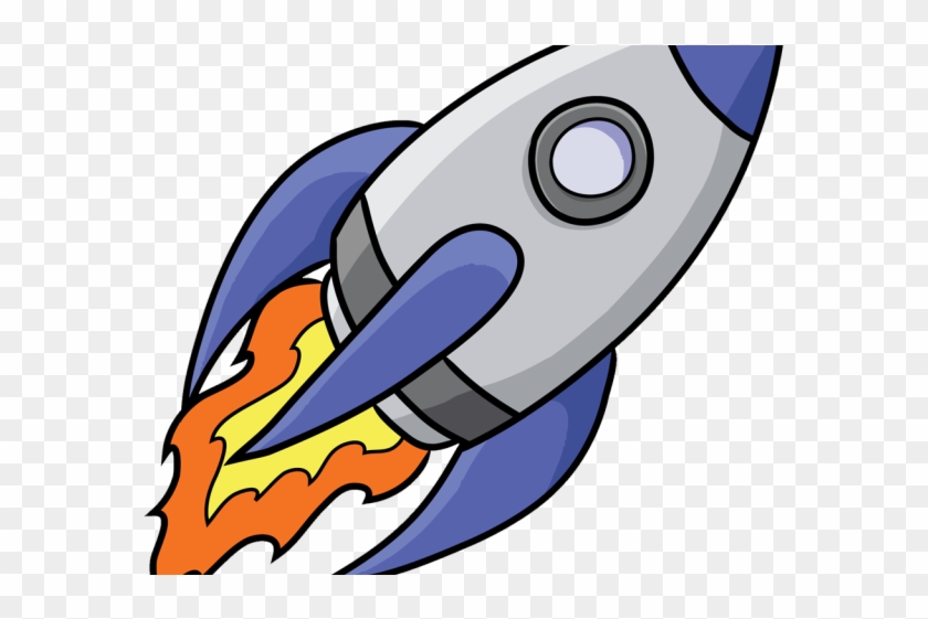 Cartoon Rocketship - Spaceship Clipart Png #1617743