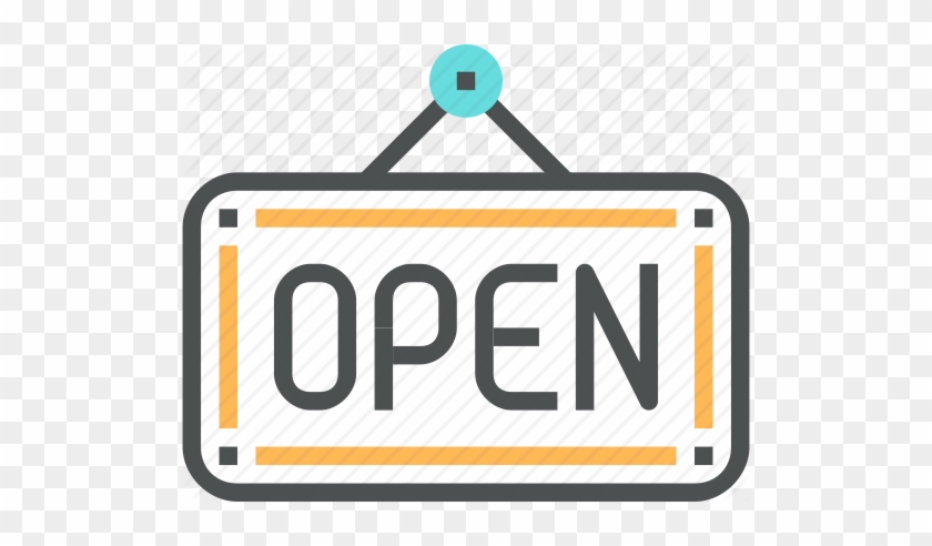 Shop Clipart Store Entrance - Open Time Icon Png #1617867