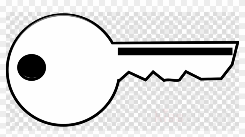 Key Black And White Clipart Clip Art - Whitekey Png #1618097