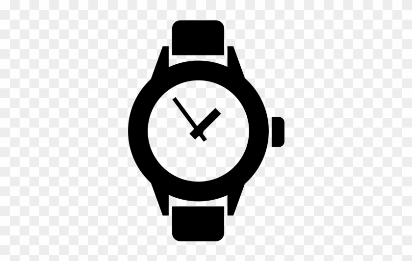 Wrist Watch, Fill, Monochrome Icon - Wrist Watch Icon Png #1618105