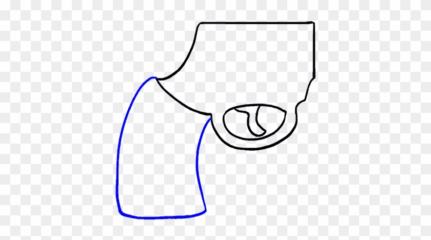 How To Draw A Revolver In Few - Gun Cartoon Drawing #1618147