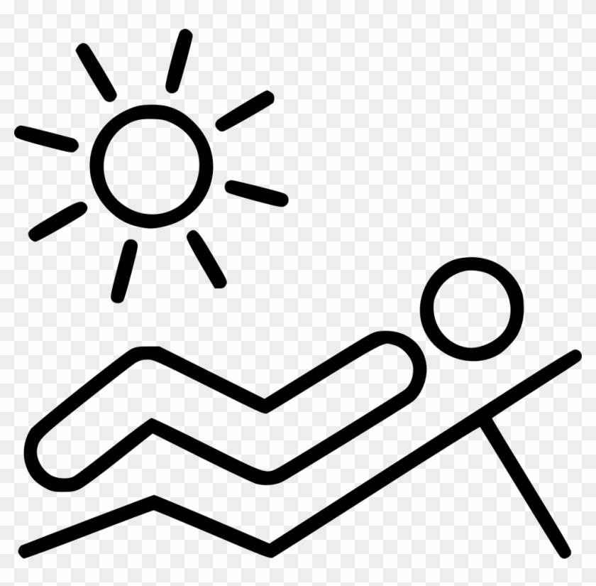 Beach Sunbathing Sun Tanning Svg Png Icon - No Sunlight Icon #1618194