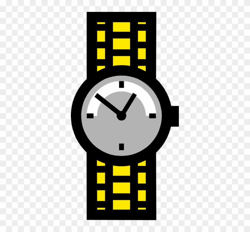 Vector Illustration Of Wristwatch Timepiece Watch Keeps - Vector Illustration Of Wristwatch Timepiece Watch Keeps #1618203
