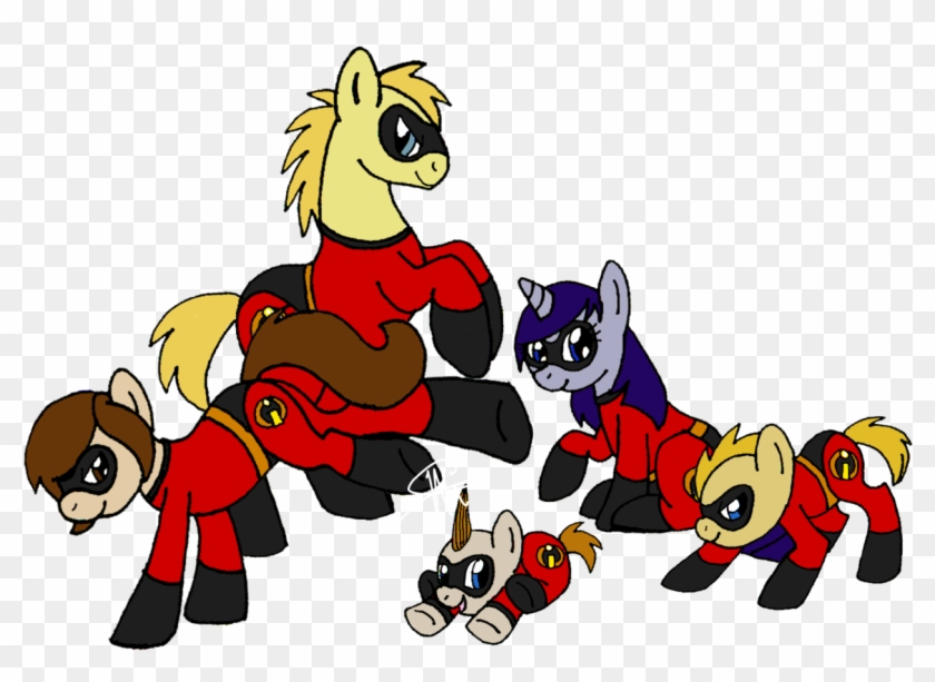 Redflamekitty44, Dash Parr, Elastigirl, Jack-jack Parr, - Incredibles My Little Pony #1618207