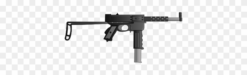 Cartoon Gun Clipart - Submachine Gun Clipart #1618263