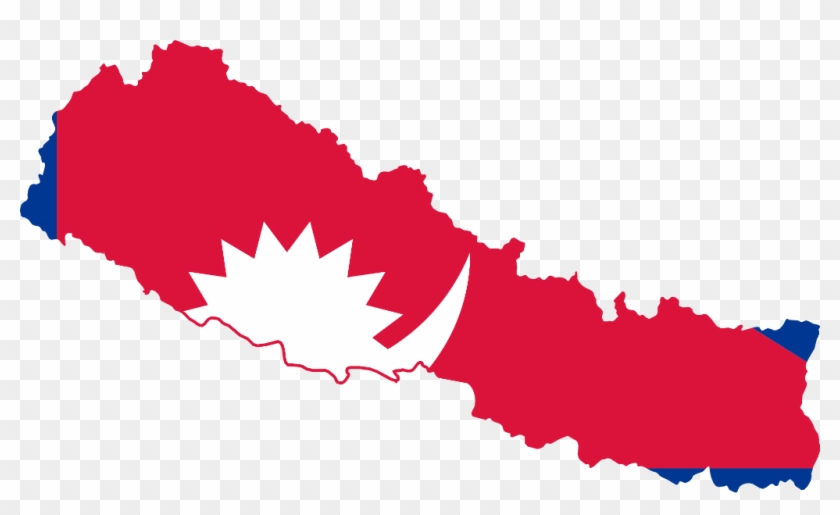 Report Abuse - Nepal Map With Flag #1618488