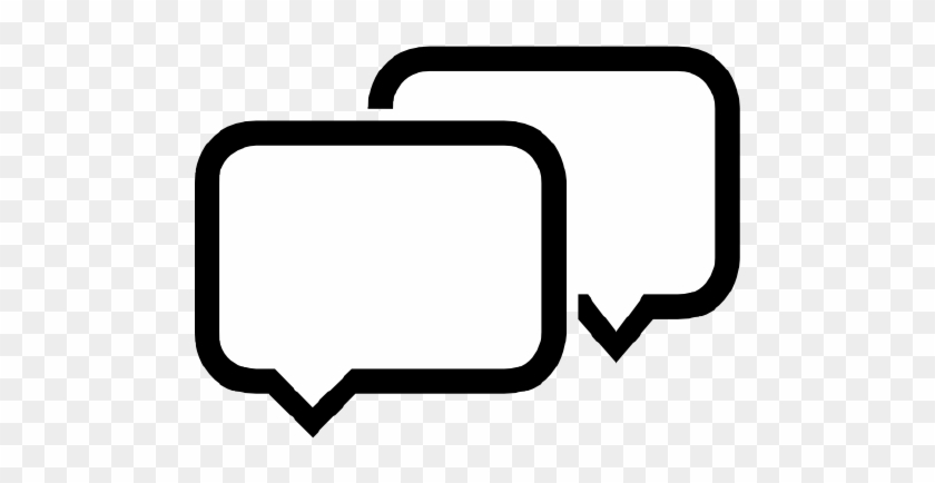 Ics-01 - Messages Outline Icon Png #1618677