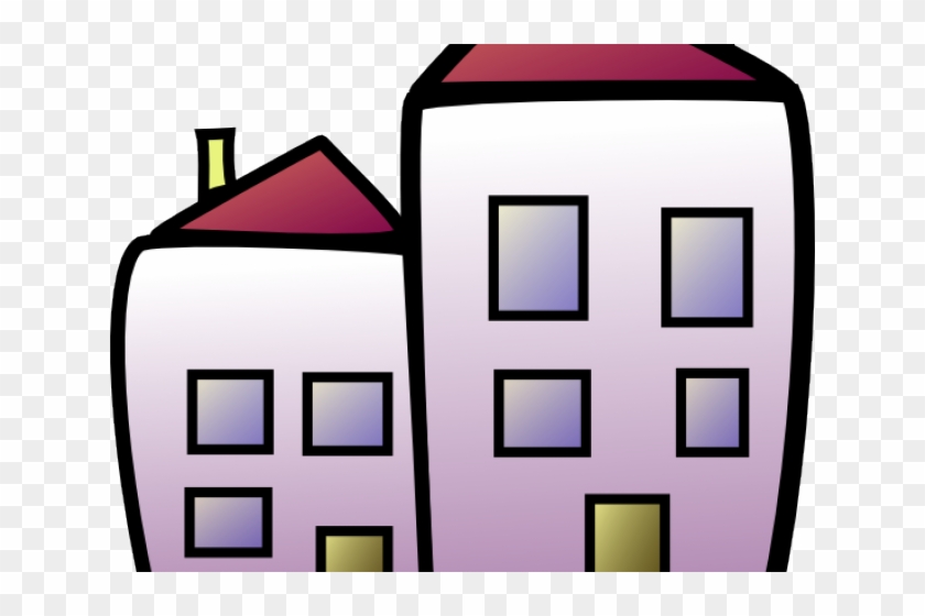 Apartment Complex Clipart Jailhouse - Cartoon Apartment Building #1618699