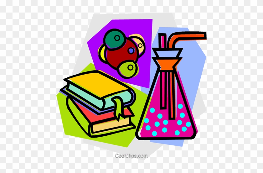 School Project, Science Royalty Free Vector Clip Art - Science Lab Materials Clipart #1618733
