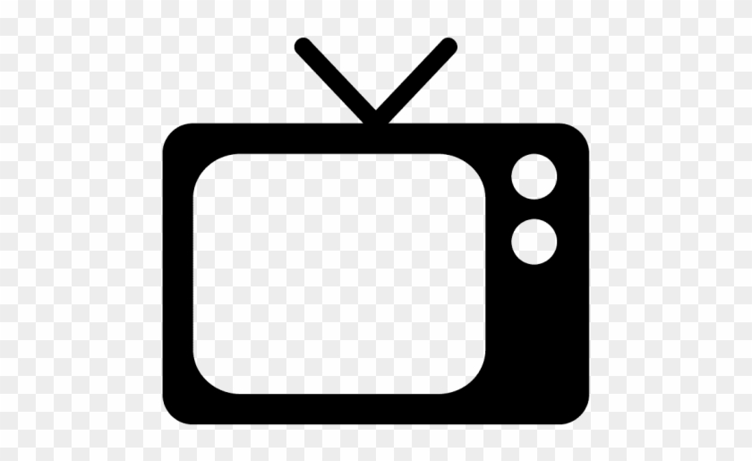 Free Png Download Old Television Clipart Png Photo - Tv Logo Black And White #1618796