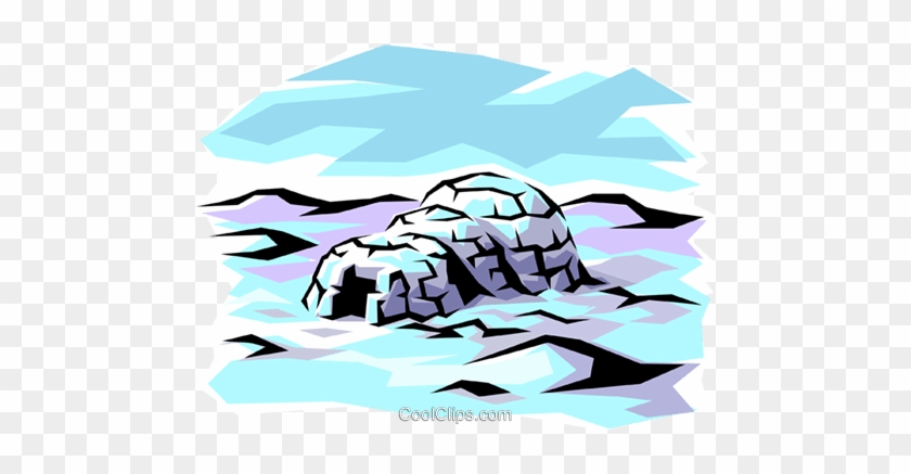 Igloo Royalty Free Vector Clip Art Illustration - Illustration #1618836