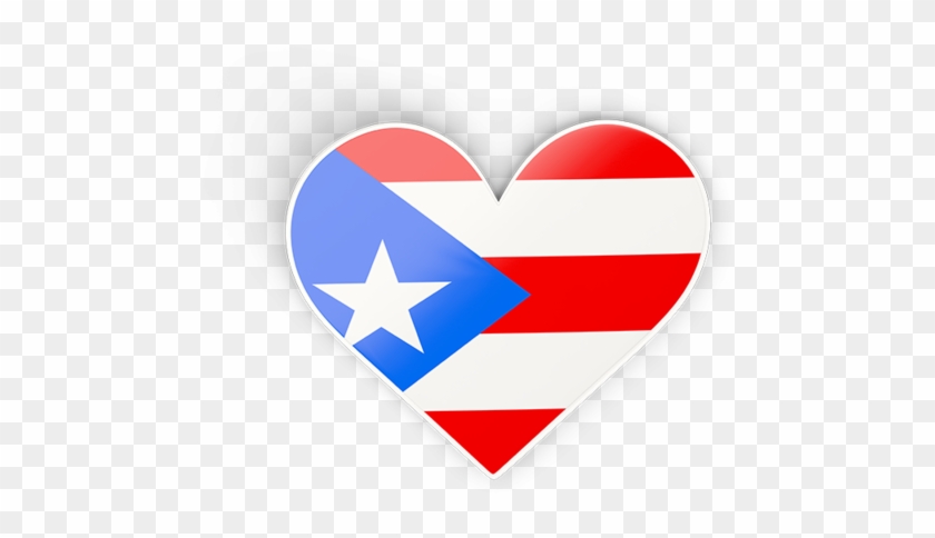 Puerto Rico Flag Clipart Heart - Heart #1618855
