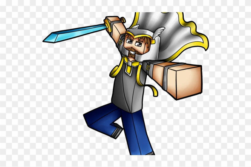 Drawn Minecraft Fight - Avatar Minecraft Png #1618932