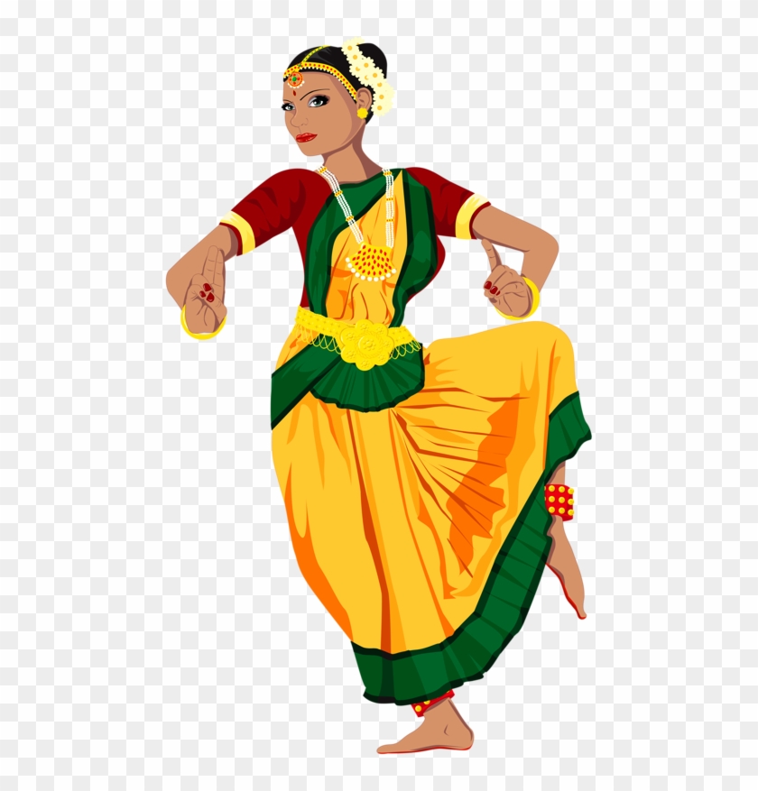 Personnages - Indian Classical Dance Clipart #1619007