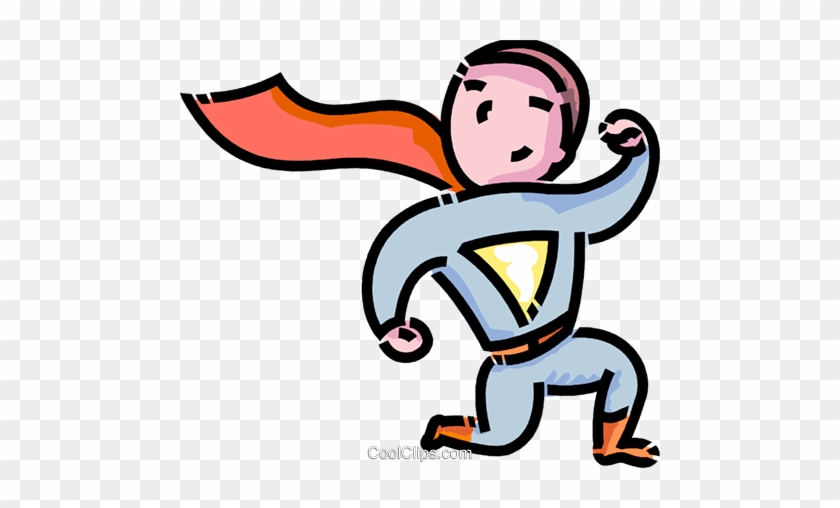 Boy Dressed Up Like A Superman Royalty Free Vector - Boy Dressed Up Like A Superman Royalty Free Vector #1619060