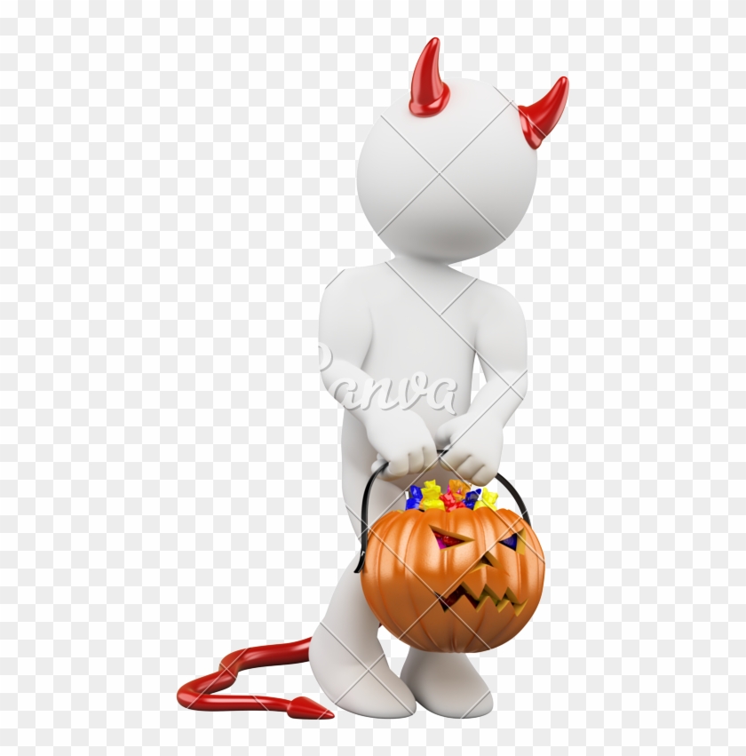 3d White People Halloween #1619068