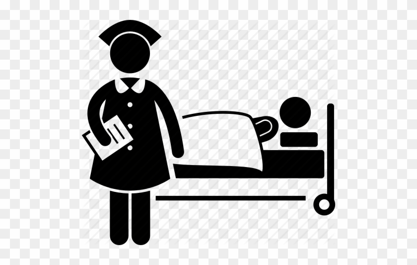 Nurse Ward Icon Clipart Nursing Computer Icons Health - Nurse And Patient Clipart #1619192