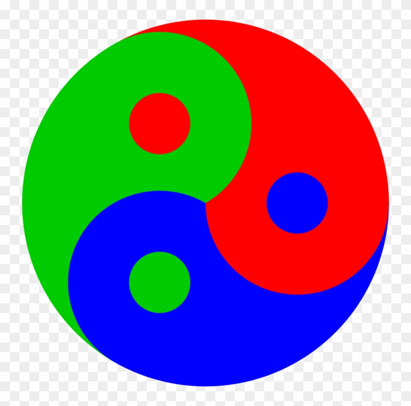 Yin And Yang Black And White Taijitu Pixel Art Taoism - Triple Yin Yang Vector #1619222