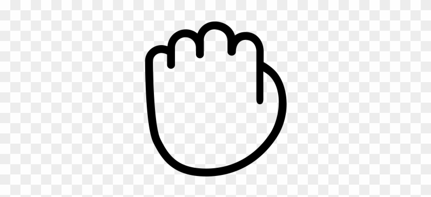 Lefthand Fist, Fist, Gesture Icon - Line Art #1619224