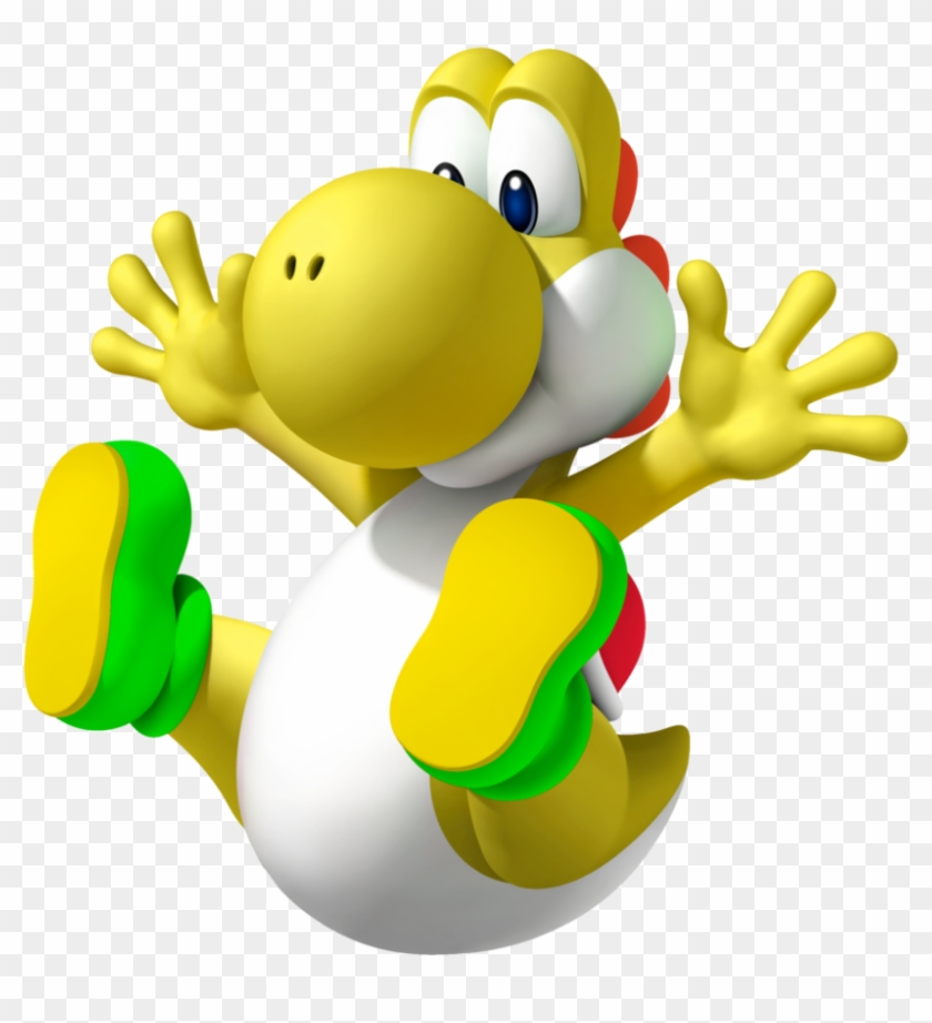 Yoshi Clipart Super Mario Bros - Mario Kart 8 Yellow Yoshi #1619324