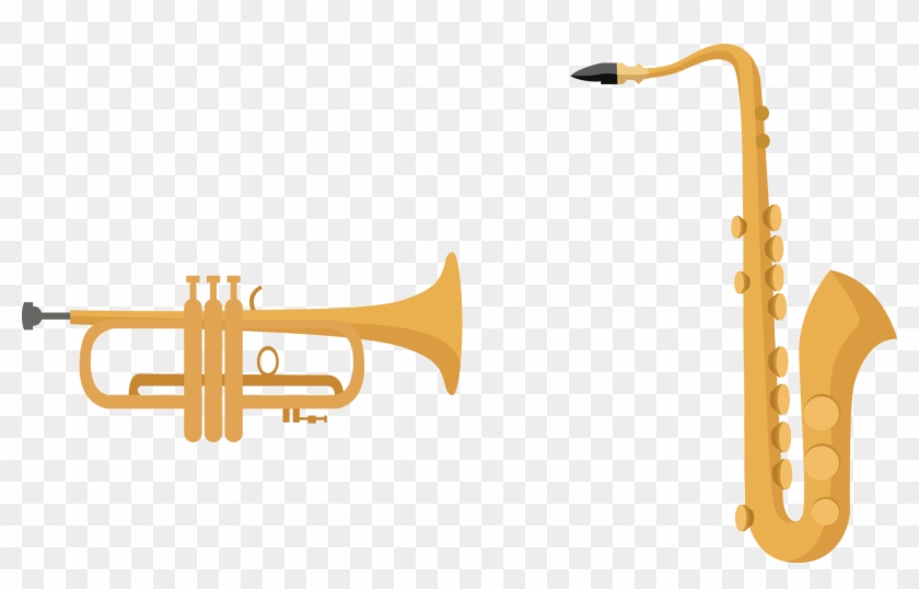 Trumpet Saxophone - Saxophone Vector #1619327