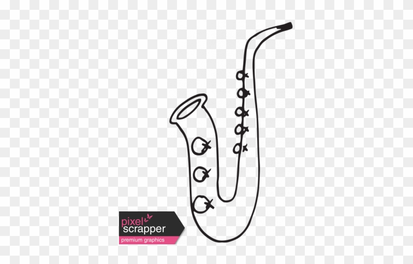 Art Class Music Doodle Saxophone Template Graphic By - Pineapple Word #1619337