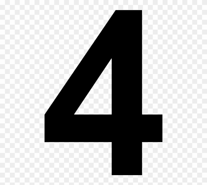 Free Png Number 4 Black And White Png - 4 Пнг #1619663