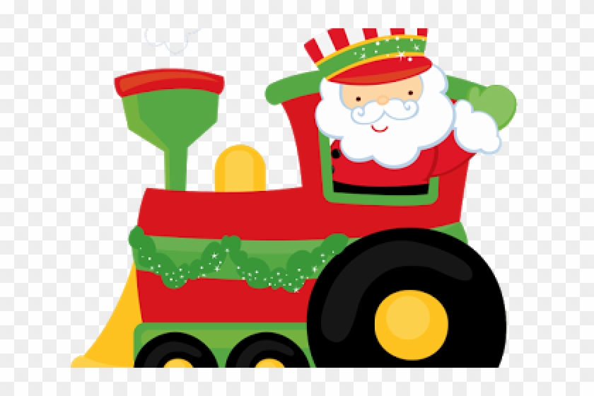 Train Clipart Christmas - Christmas Train Clipart #1619727